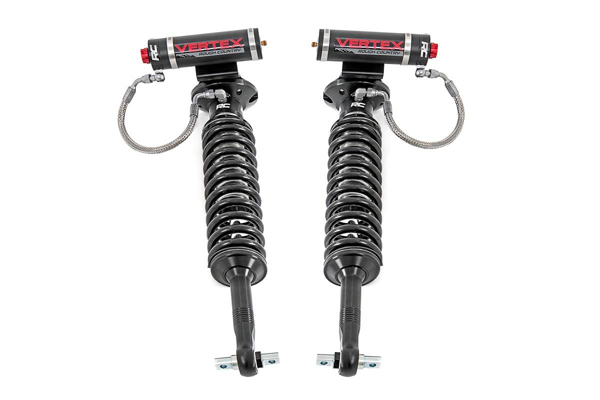 Ford F-150 Coilover Suspension Kit - Front - Rough Country - Vertex 2.5 Adjustable - '14-'23